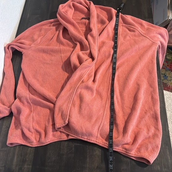 Peruvian Connection Salmon Pima Cotton Knit Cardigan Size Large - Picture 8 of 8